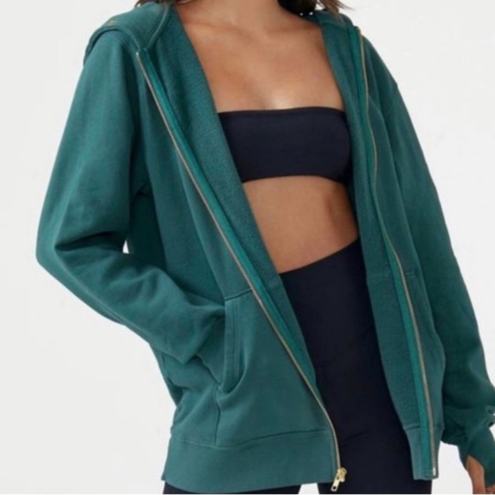 Joah brown zip hoodie